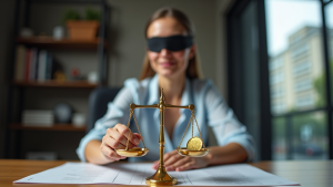 La Justicia en tarot del trabajo y subida salarial